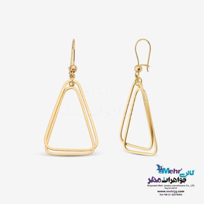 گوشواره طلا - طرح مثلث