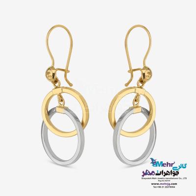 نمای دوم گوشواره طلا - طرح دایره