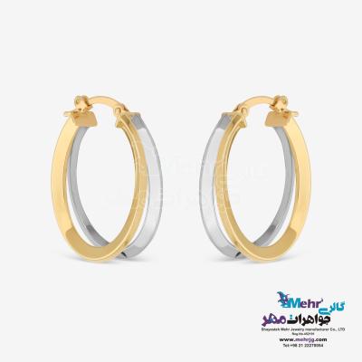 نمای دوم گوشواره طلا - طرح هندسی