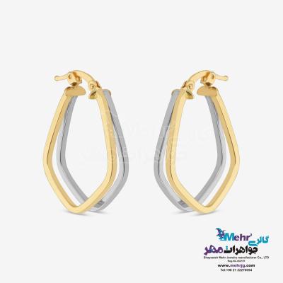 نمای دوم گوشواره طلا - طرح هندسی