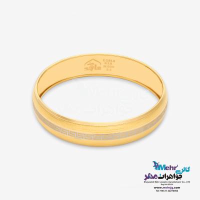 النگو طلا دست اول کم اجرت - طرح ورساچه سایز 3