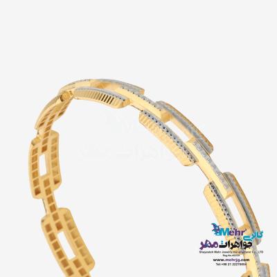 نمای دوم النگو طلا دست اول کم اجرت - طرح هرمس سایز 3