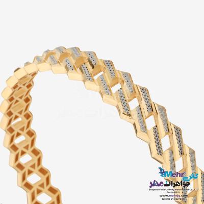 نمای دوم النگو طلا دست اول کم اجرت - طرح کارتیه سایز 3