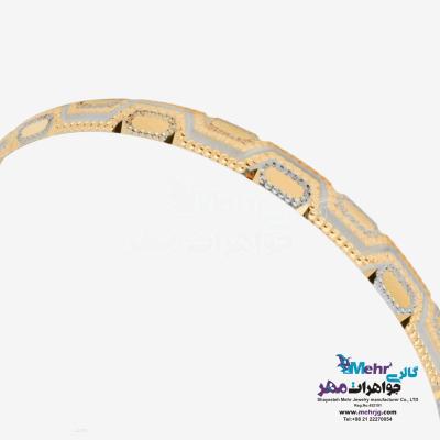 نمای دوم النگو طلا دست اول کم اجرت - طرح تراش سایز3