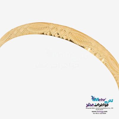 نمای دوم النگو طلا دست اول کم اجرت - طرح تراش سایز3