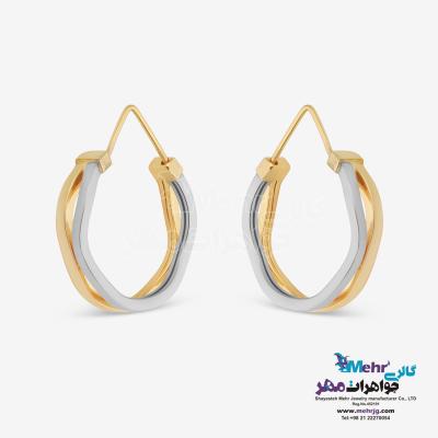 نمای دوم گوشواره طلا - طرح هندسی