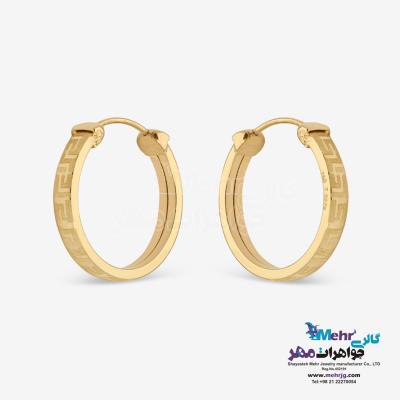 نمای دوم گوشواره طلا - طرح ورساچه