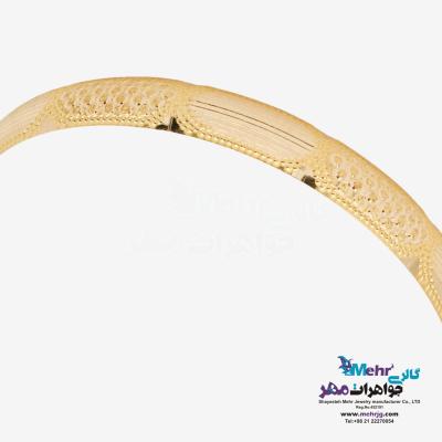 نمای دوم النگو طلا دست اول کم اجرت - طرح تراش سایز3