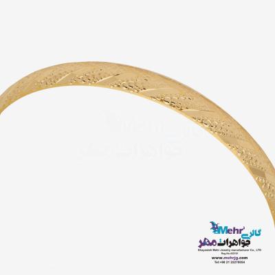 نمای دوم النگو طلا دست اول کم اجرت - طرح تراش سایز3