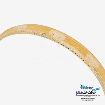 نمای دوم النگو طلا دست اول کم اجرت - طرح تراش سایز3