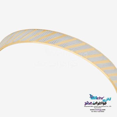 نمای دوم النگو طلا دست اول کم اجرت - طرح تراش سایز2