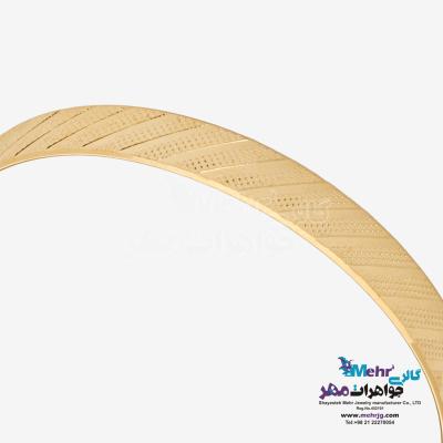 نمای دوم النگو طلا دست اول کم اجرت - طرح تراش سایز3