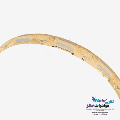 نمای دوم النگو طلا دست اول کم اجرت - طرح تراش سایز3