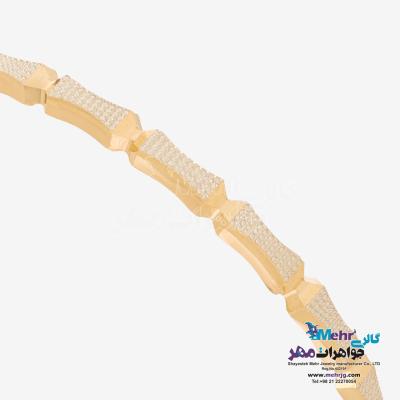 نمای دوم النگو طلا دست اول کم اجرت - طرح تراش سایز3
