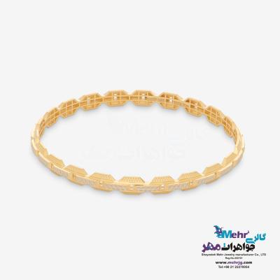 النگو طلا دست اول کم اجرت - طرح تراش سایز2