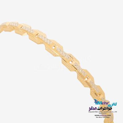 نمای دوم النگو طلا دست اول کم اجرت - طرح تراش سایز2