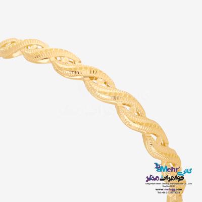 نمای دوم النگو طلا دست اول کم اجرت - طرح تراش سایز2