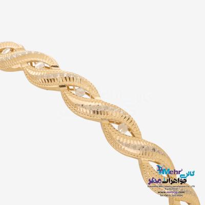 نمای دوم النگو طلا دست اول کم اجرت - طرح تراش سایز2