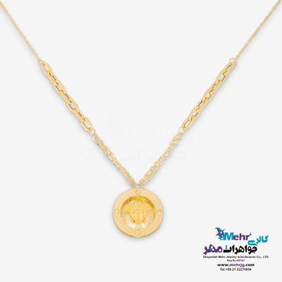 نمای دوم گردنبند طلا - طرح ورساچه