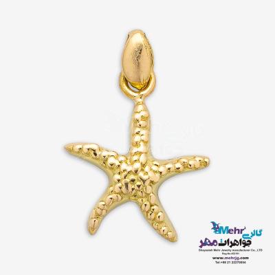آویز طلا - طرح ستاره دریایی