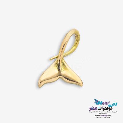 آویز طلا - طرح دم وال