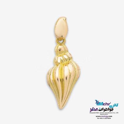 آویز طلا - طرح صدف