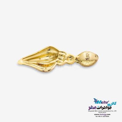 نمای دوم آویز طلا - طرح صدف