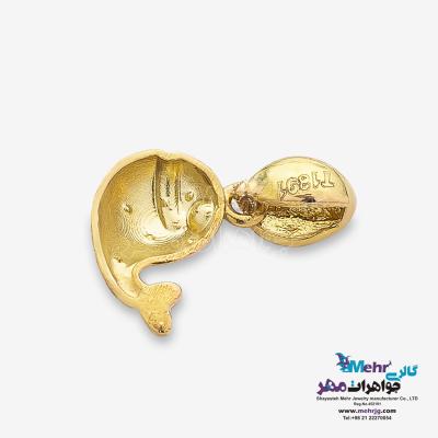 نمای دوم آویز طلا - طرح ماهی