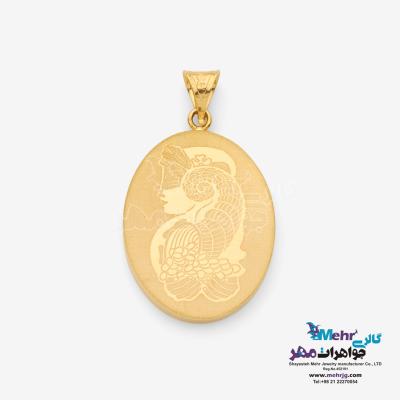 آویز طلا - طرح اسب آبی