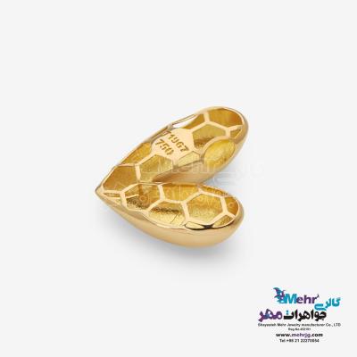 نمای دوم آویز طلا - طرح قلب