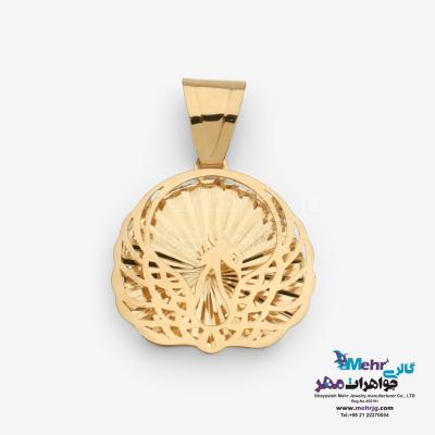 آویز طلا - طرح طاووس