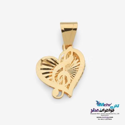 آویز طلا - طرح قلب