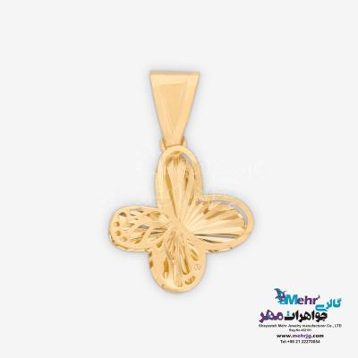 آویز طلا - طرح پروانه