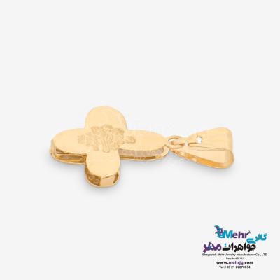 نمای دوم آویز طلا - طرح پروانه