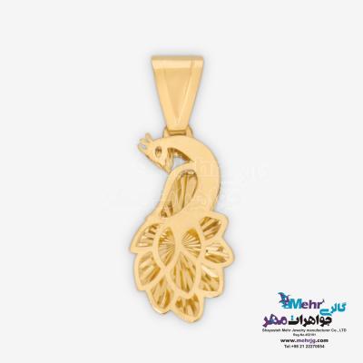 آویز طلا - طرح طاووس