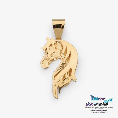آویز طلا - طرح اسب