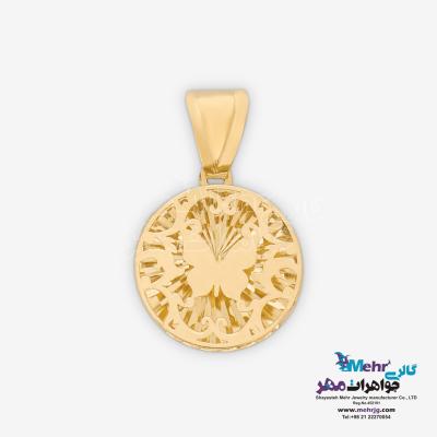 آویز طلا - طرح پروانه