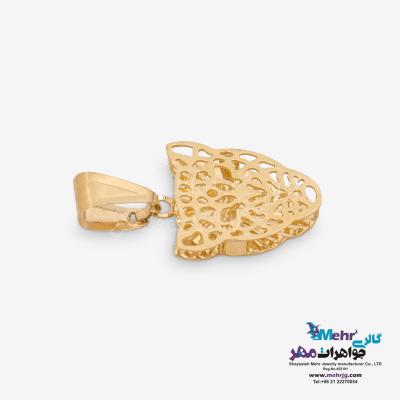 نمای دوم آویز طلا - طرح پلنگ