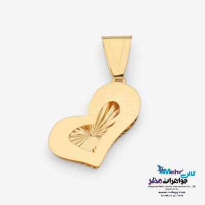 آویز طلا - طرح قلب