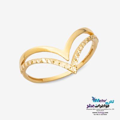 انگشتر طلا - طرح قلب