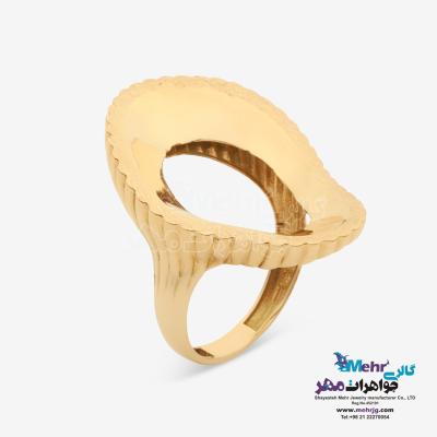 انگشتر طلا - طرح هندسی