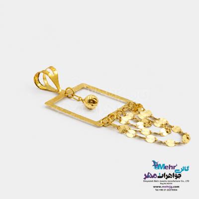 نمای دوم آویز طلا - طرح استار