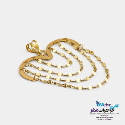 نمای دوم آویز طلا - طرح استار