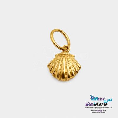 آویز طلا - طرح صدف