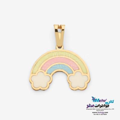 آویز طلا - طرح رنگین کمان