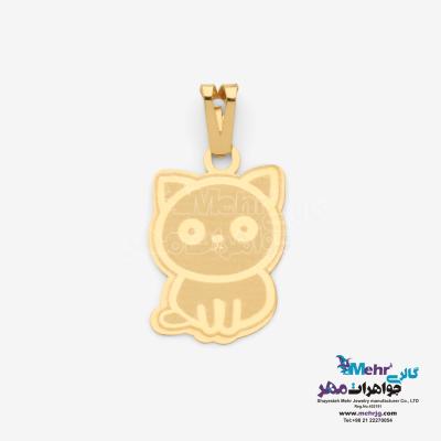 آویز طلا - طرح گربه