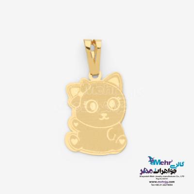 آویز طلا - طرح گربه