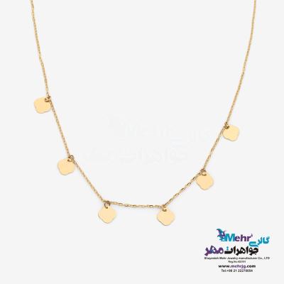 گردنبند طلا - طرح پولکی ونکلیف