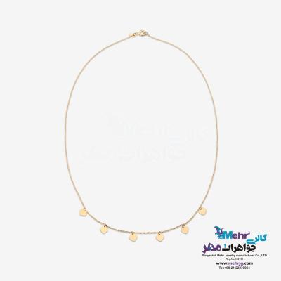 نمای دوم گردنبند طلا - طرح پولکی ونکلیف