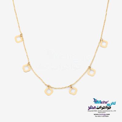 گردنبند طلا - طرح پولکی ونکلیف